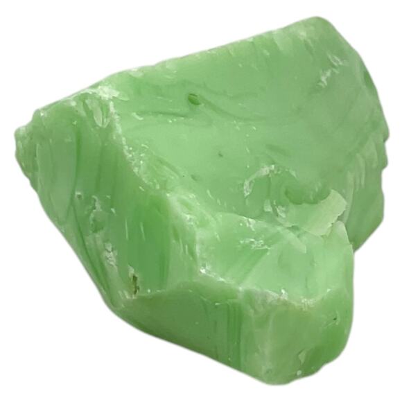 Jadeite Lime Green Glowing Swirl Slag Uranium Glass Cullet #5GX108 - Picture 4 of 7